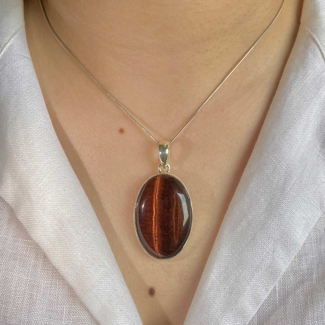Red Tiger Eye Pendant-(RTE-P-17.)